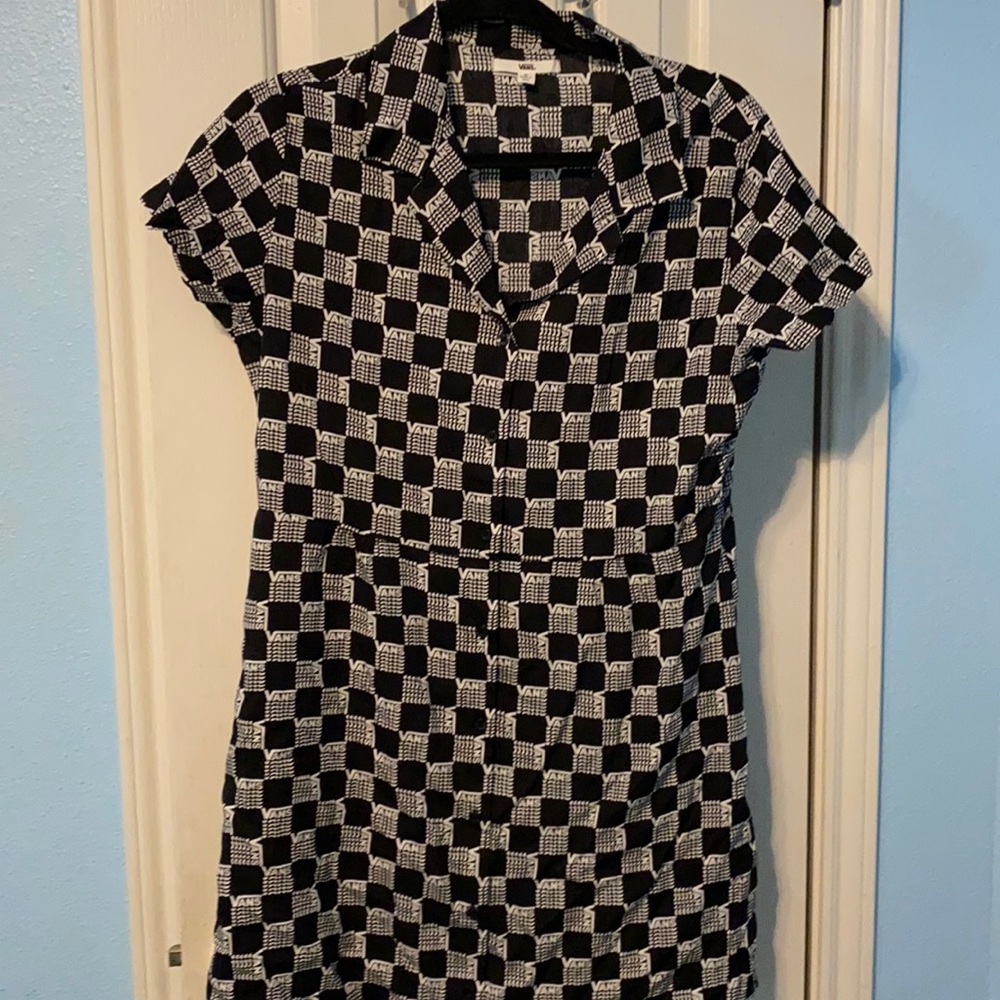 Vans collared button up dress